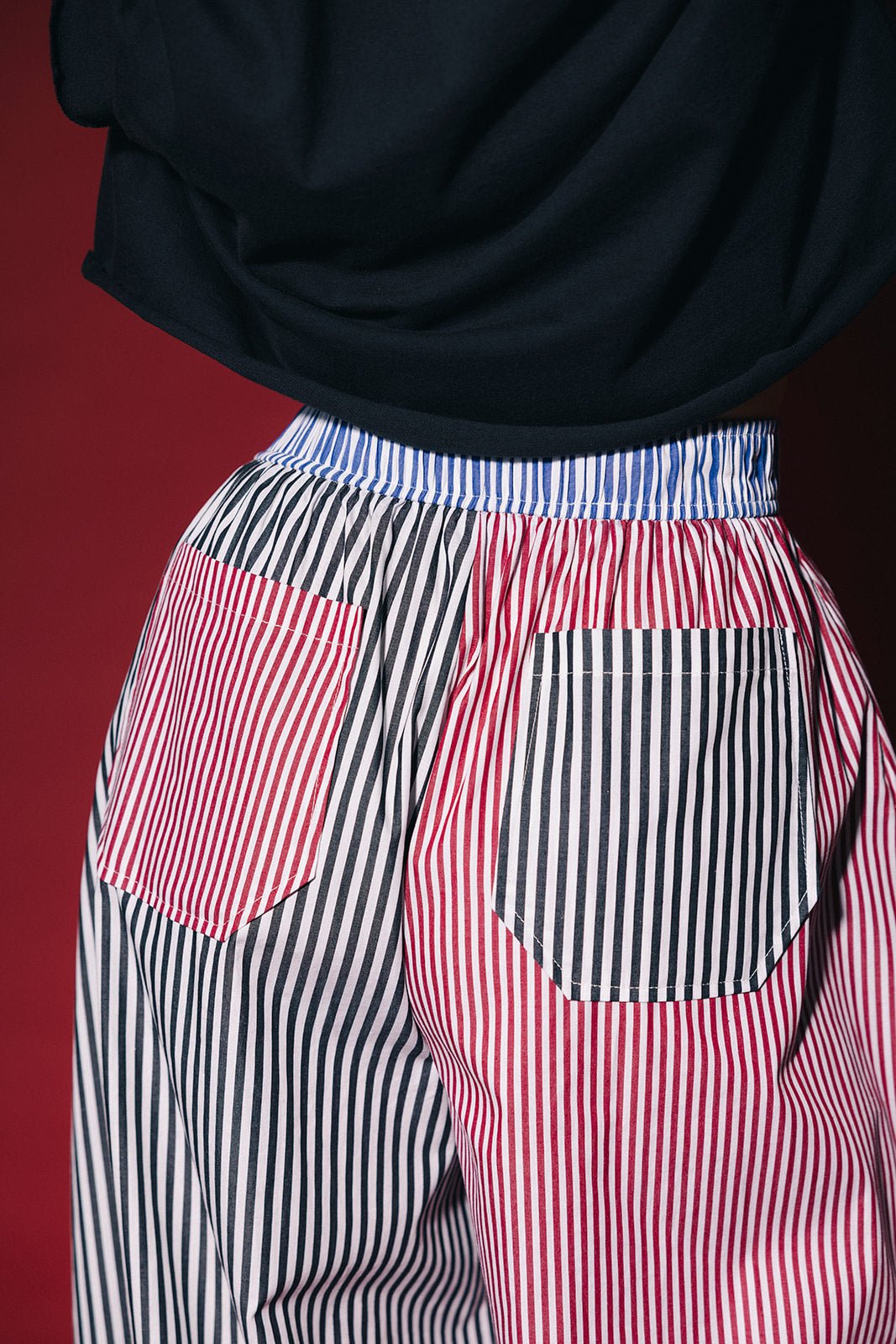 Balloon Leg Boxer Pants in Stripe Me Crazy - Dressed in Lala