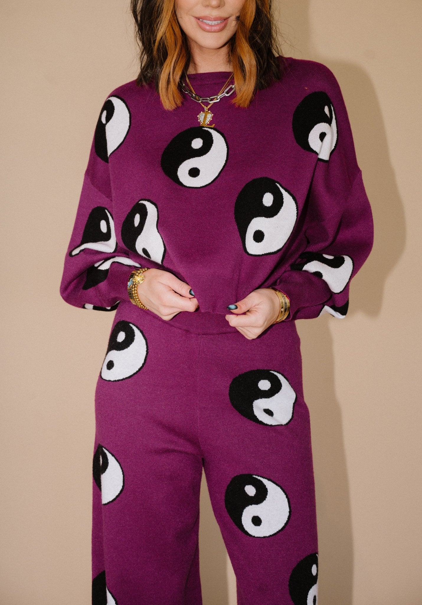 Be An Original, Baby Yin Yang Knit Set - Dressed in Lala