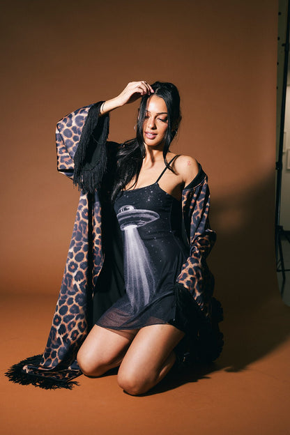 Beam Me Up Mini Dress Onesie - Dressed in Lala