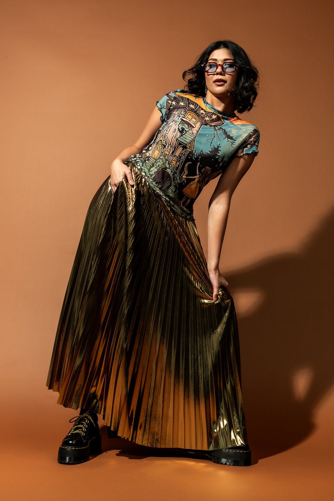 Believe in Magic Short Sleeve Mesh Top - Dressed in Lala