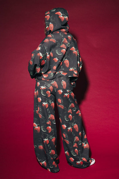 Berry Bad Barrel Leg Sweatpants - Dressed in Lala
