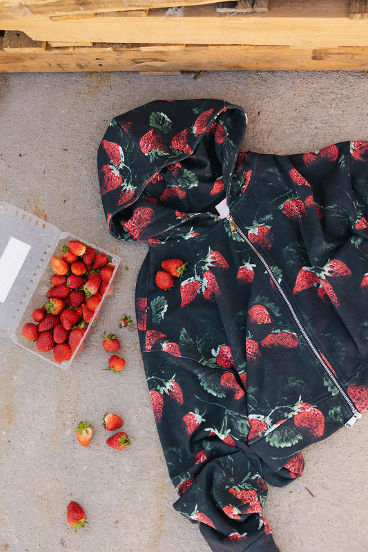 Berry Bad Boxy Zip Up Hoodie - Dressed in Lala