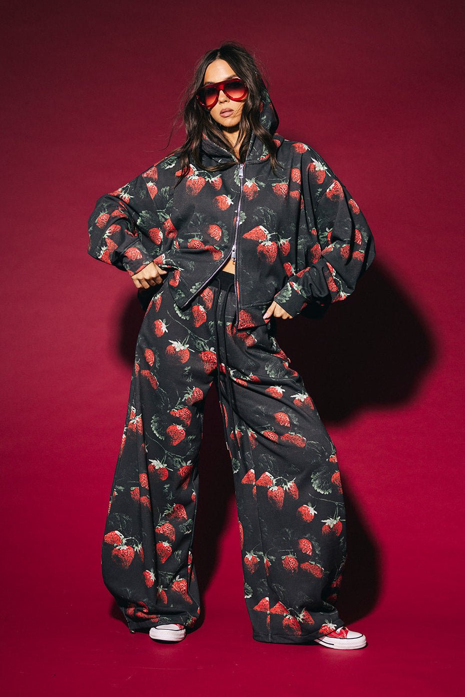 Berry Bad Boxy Zip Up Hoodie - Dressed in Lala