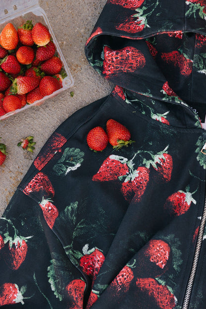 Berry Bad Boxy Zip Up Hoodie - Dressed in Lala