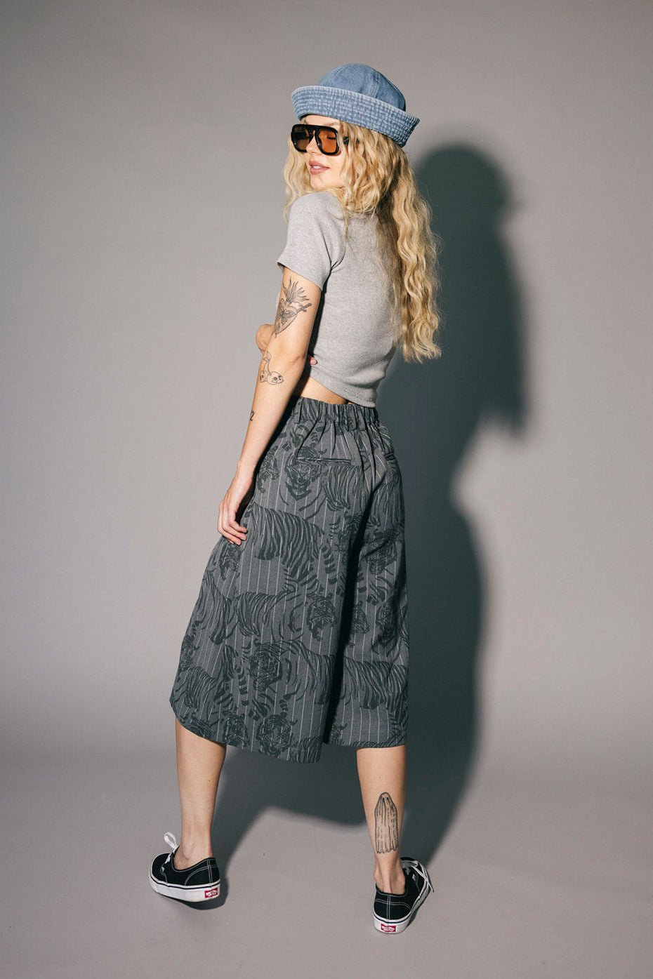 Big Cat Pinstripe Culotte Trouser Shorts - Dressed in Lala