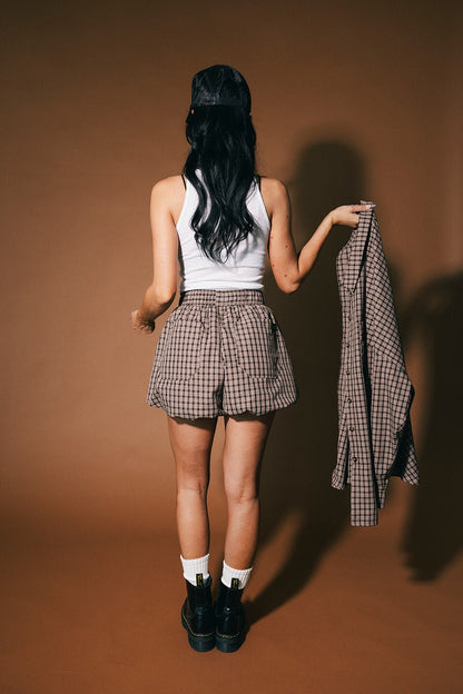 Big Heart Bloomer Boxer Shorts in Brown - Dressed in Lala