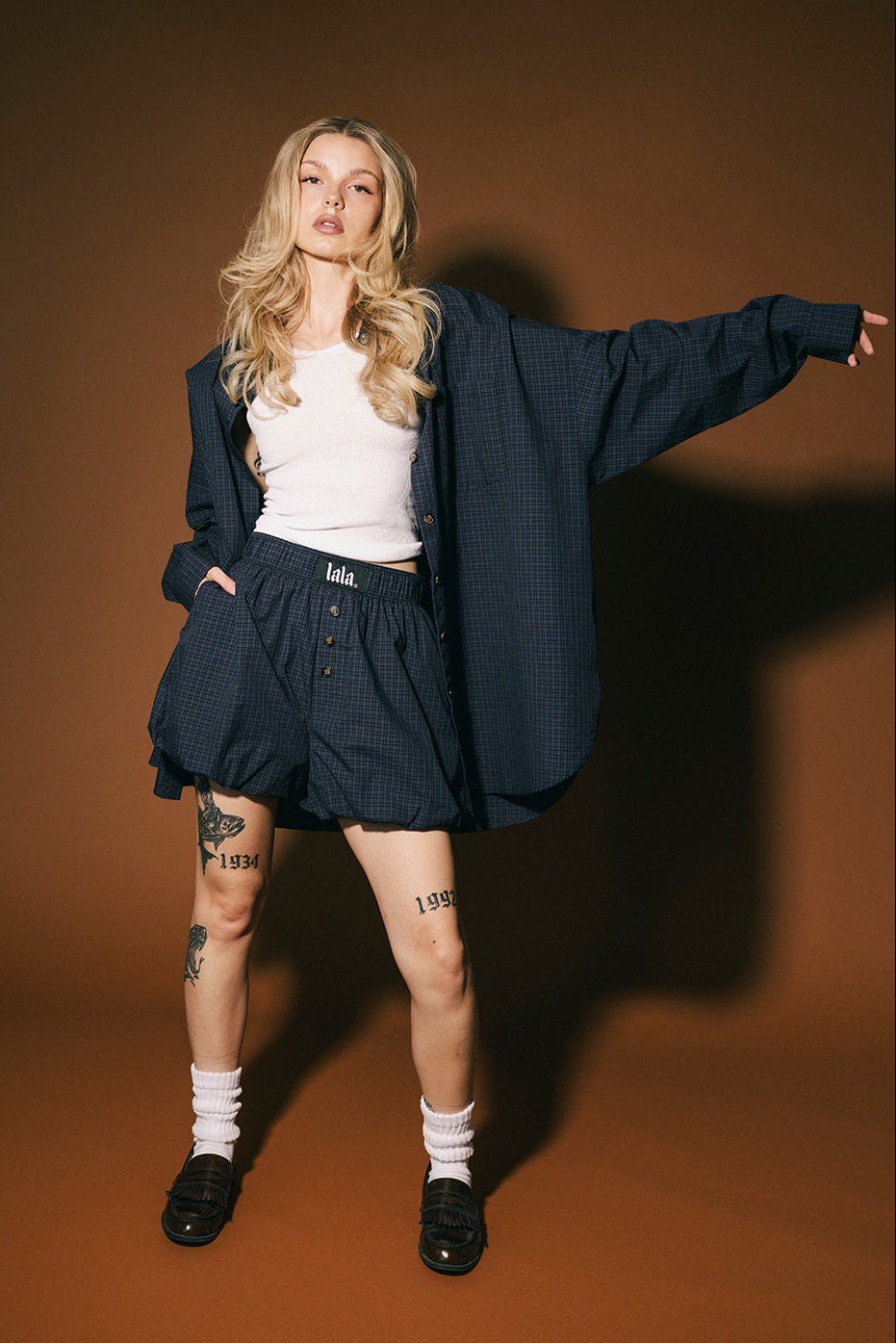 Big Heart Bloomer Boxer Shorts in Dark Whimsy - Dressed in Lala