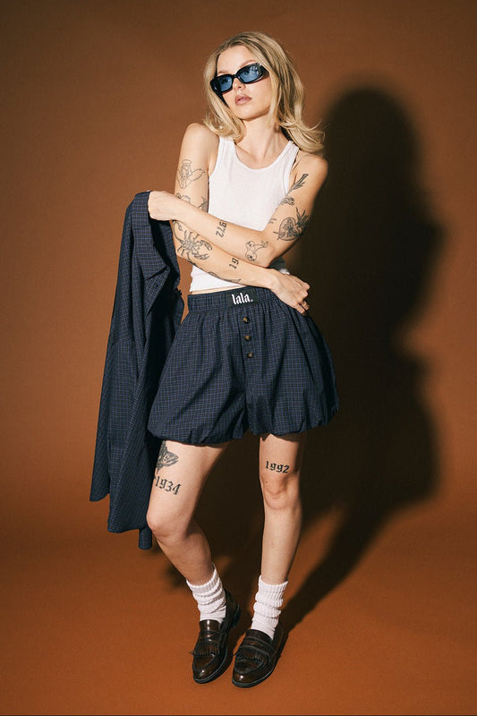Big Heart Bloomer Boxer Shorts in Dark Whimsy - Dressed in Lala