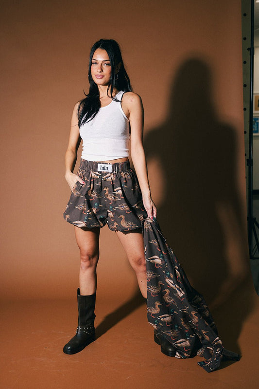 Big Heart Bloomer Boxer Shorts in Ducking Around - Dressed in Lala