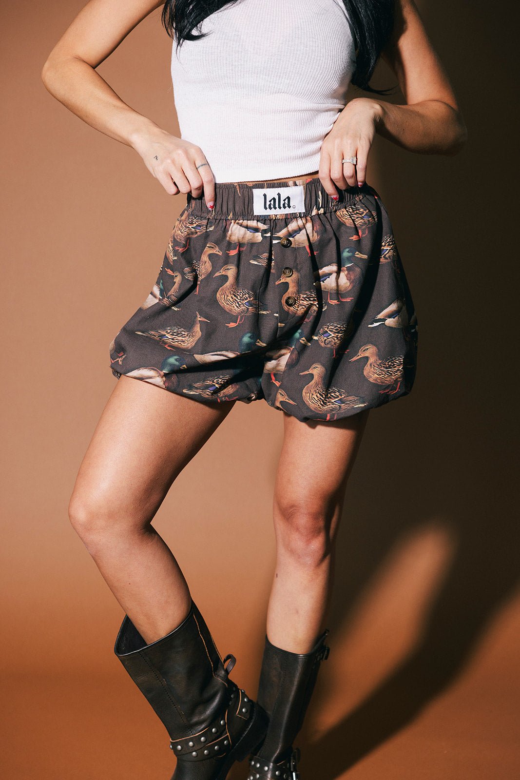 Big Heart Bloomer Boxer Shorts in Ducking Around - Dressed in Lala