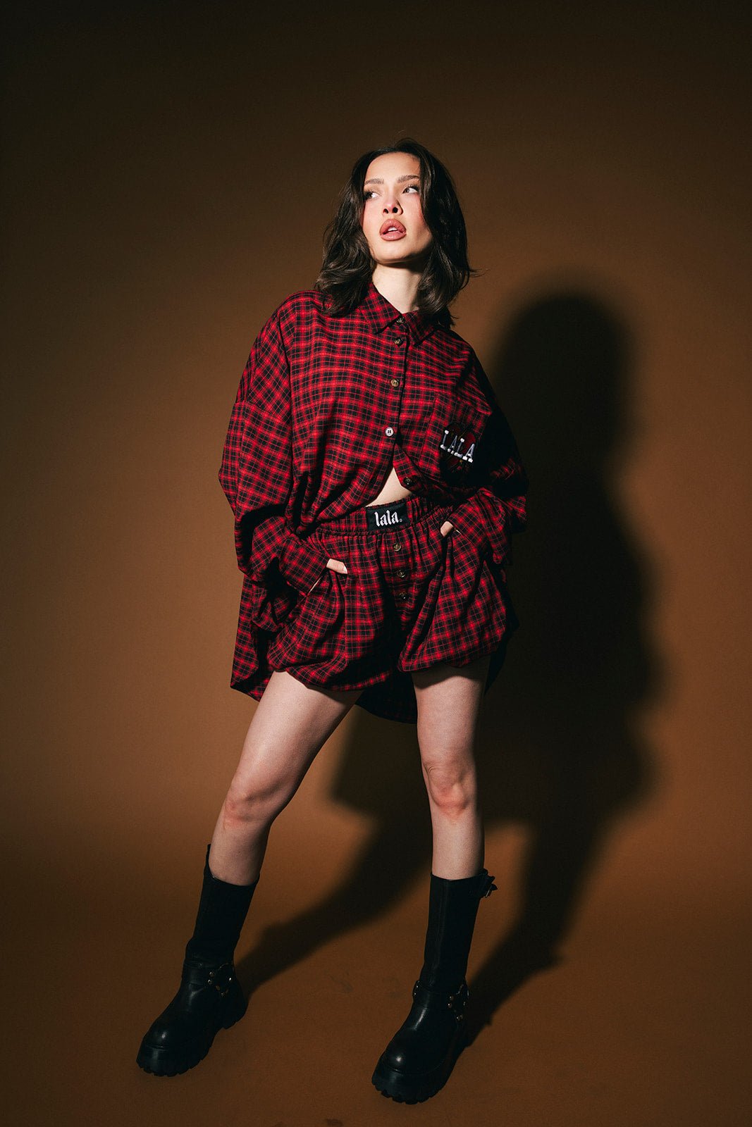 Big Heart Bloomer Boxer Shorts in Red - Dressed in Lala