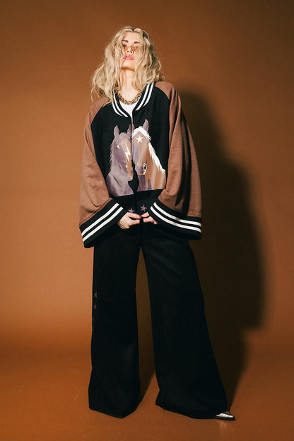 Can’t Keep Me Down Cropped Kimono Bomber - Dressed in Lala