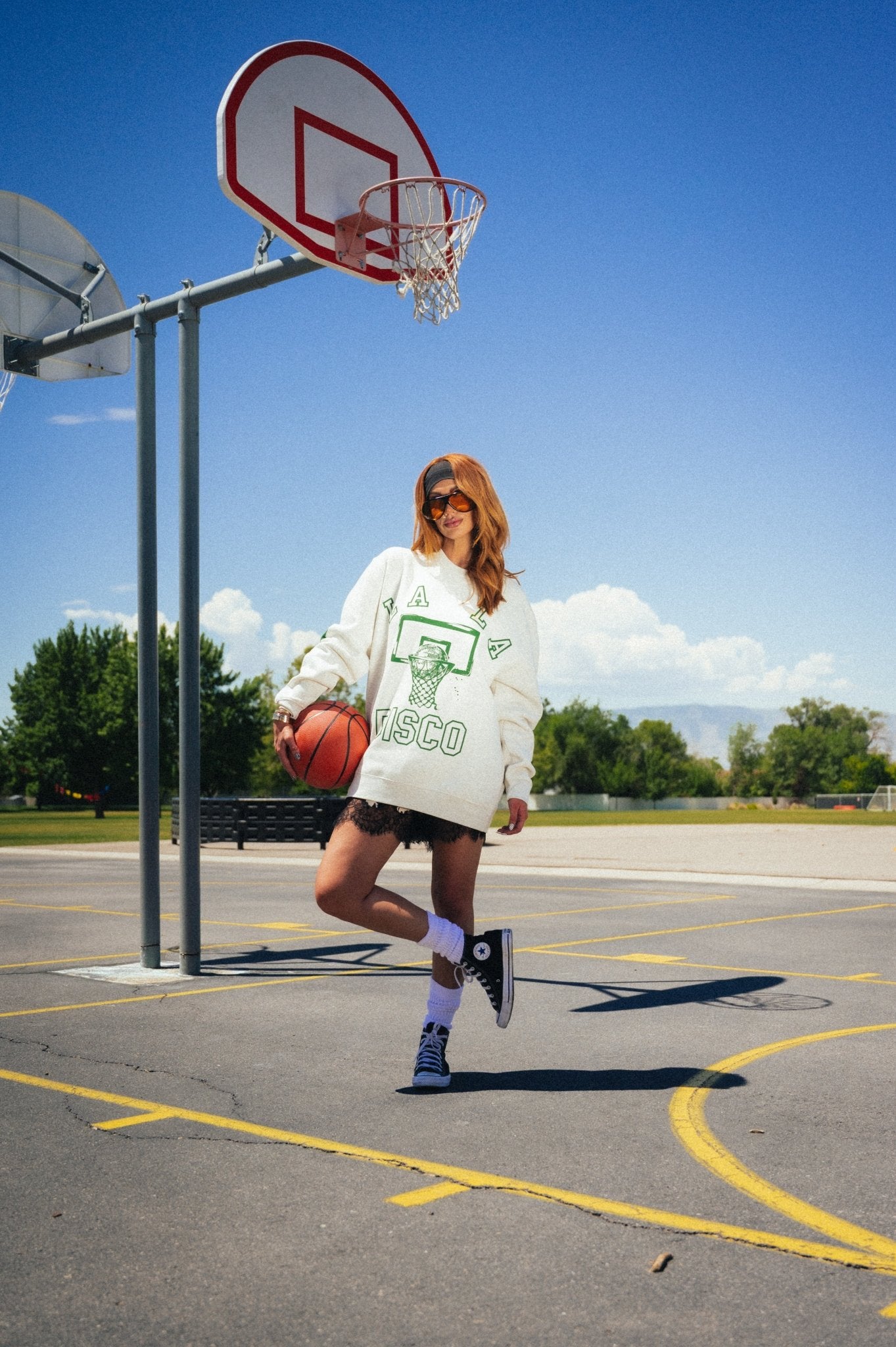 Cat - letic Club Oversized Pullover - Dressed in Lala