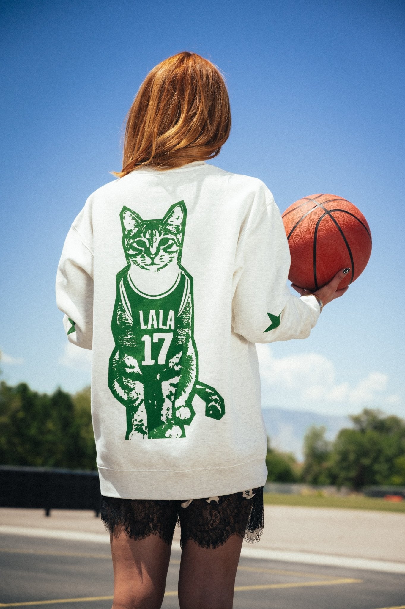 Cat - letic Club Oversized Pullover - Dressed in Lala