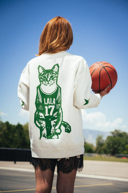 Cat - letic Club Oversized Pullover - Dressed in Lala