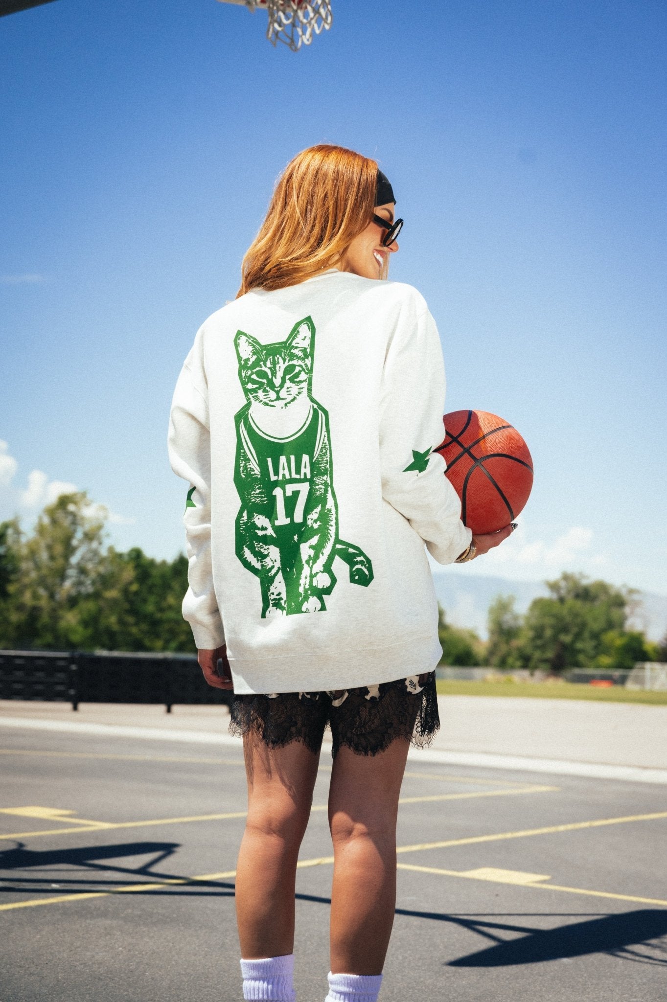 Cat - letic Club Oversized Pullover - Dressed in Lala
