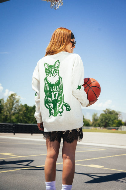 Cat - letic Club Oversized Pullover - Dressed in Lala