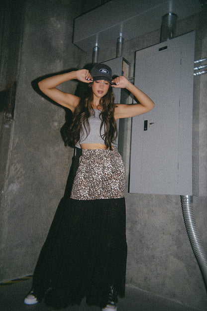 Cause a Riot Leopard + Lace Maxi Skirt - Dressed in Lala