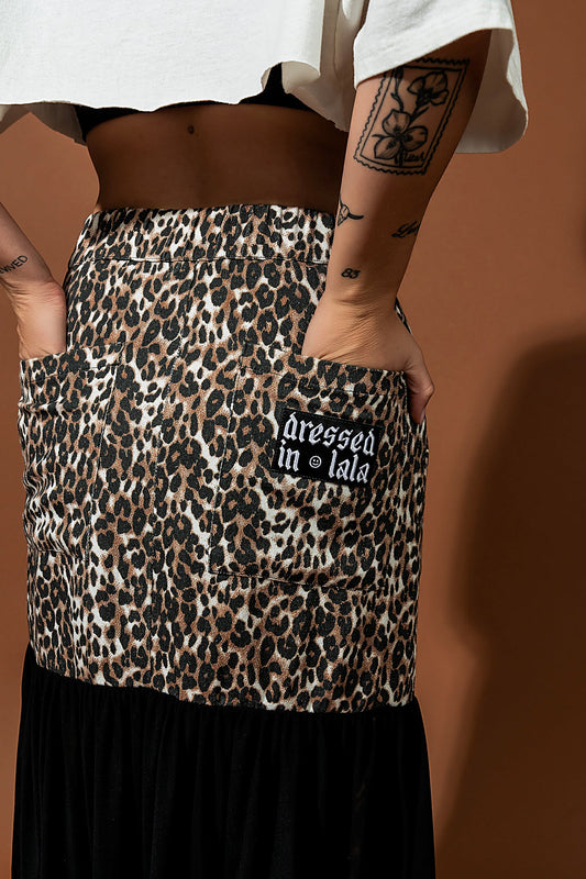 Cause a Riot Leopard + Lace Maxi Skirt - Dressed in Lala