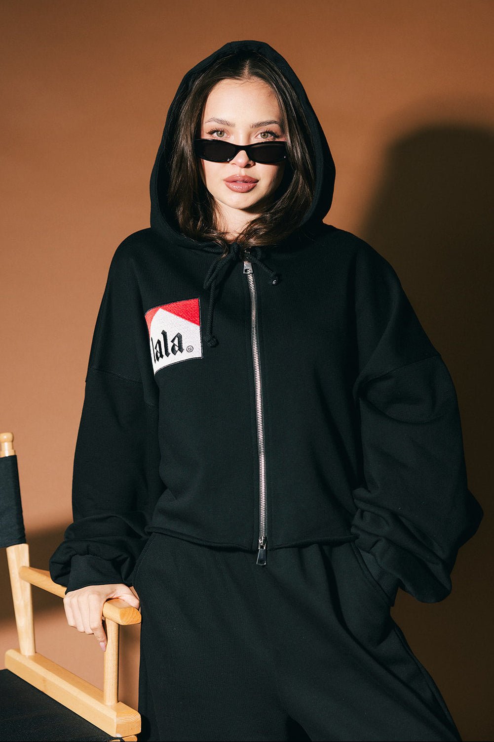 Cross My Heart Cropped Zip Up Hoodie – Dressed in Lala