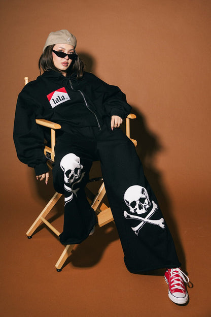 Cross My Heart Wide Leg Sweatpants - Dressed in Lala