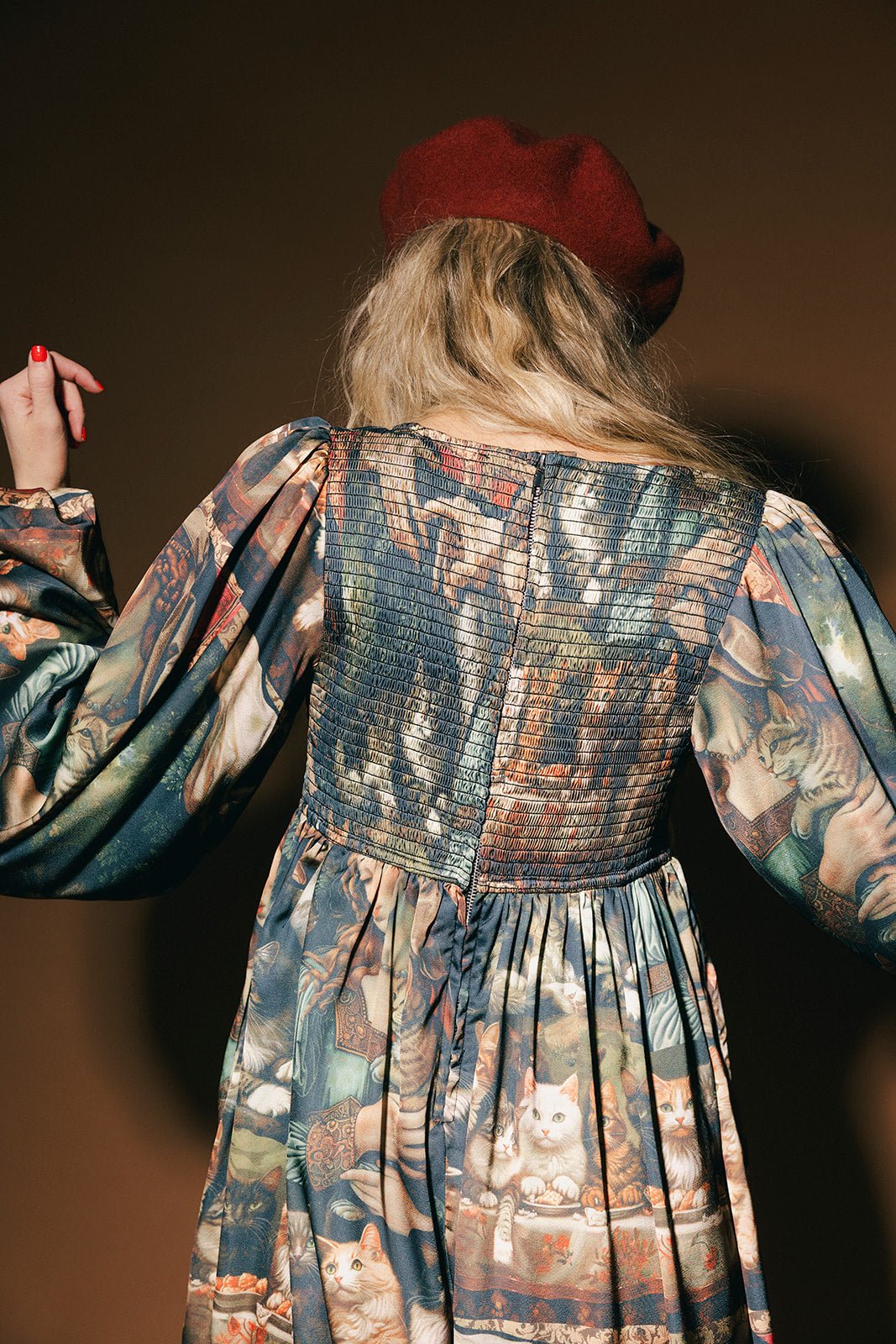 Cult of Cats Satin Bloomer Jumpsuit - Dressed in Lala