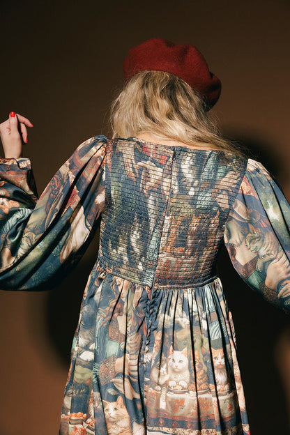 Cult of Cats Satin Bloomer Jumpsuit - Dressed in Lala