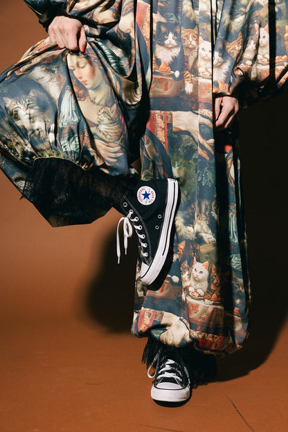 Cult of Cats Satin Bloomer Jumpsuit - Dressed in Lala