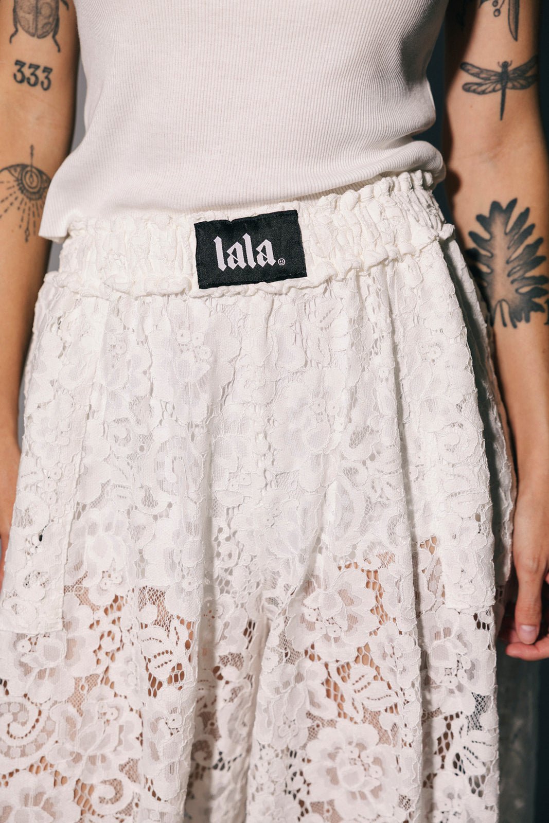Dancing in the Moonlight Lace Bloomer Pants in White - Dressed in Lala