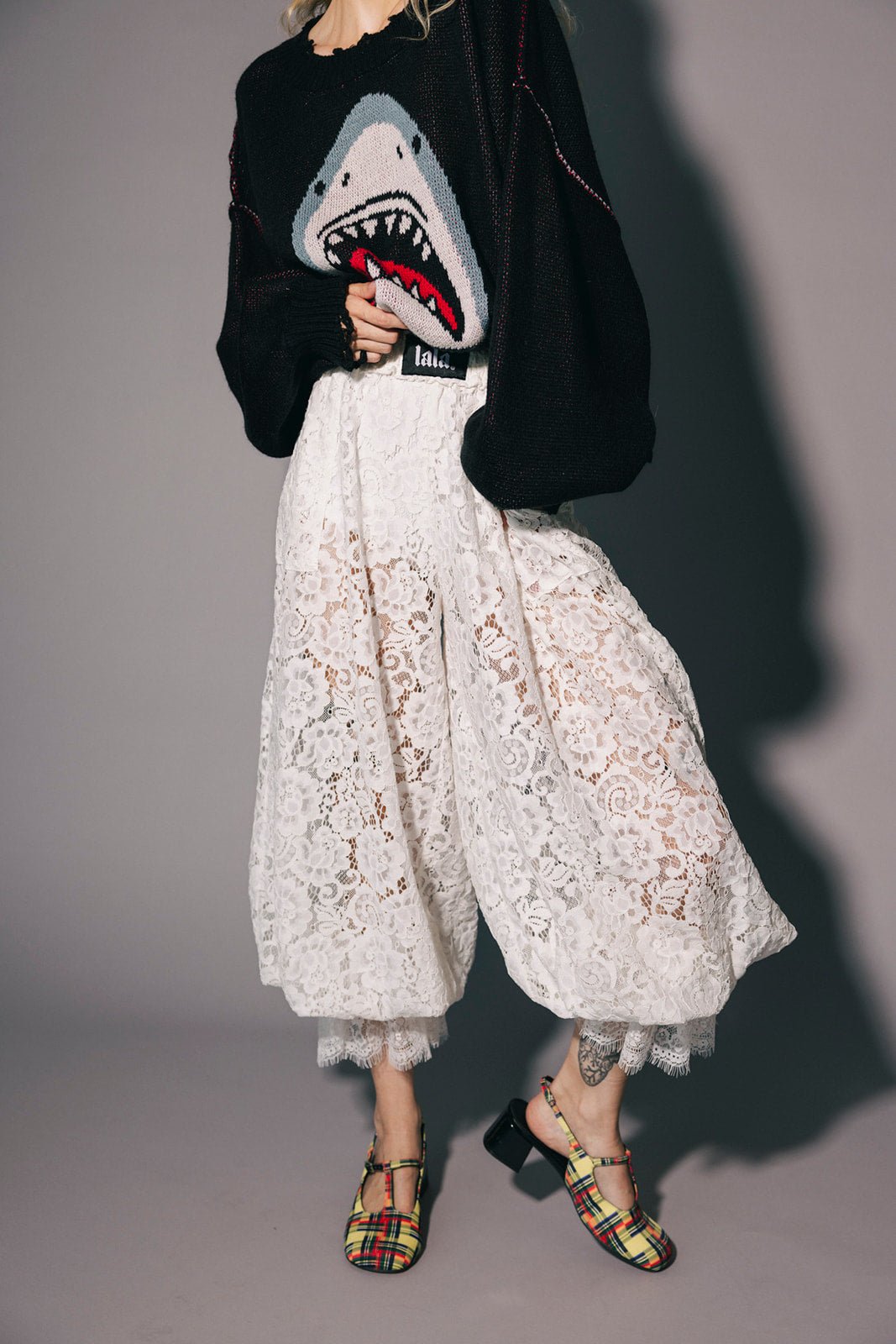 Dancing in the Moonlight Lace Bloomer Pants in White - Dressed in Lala