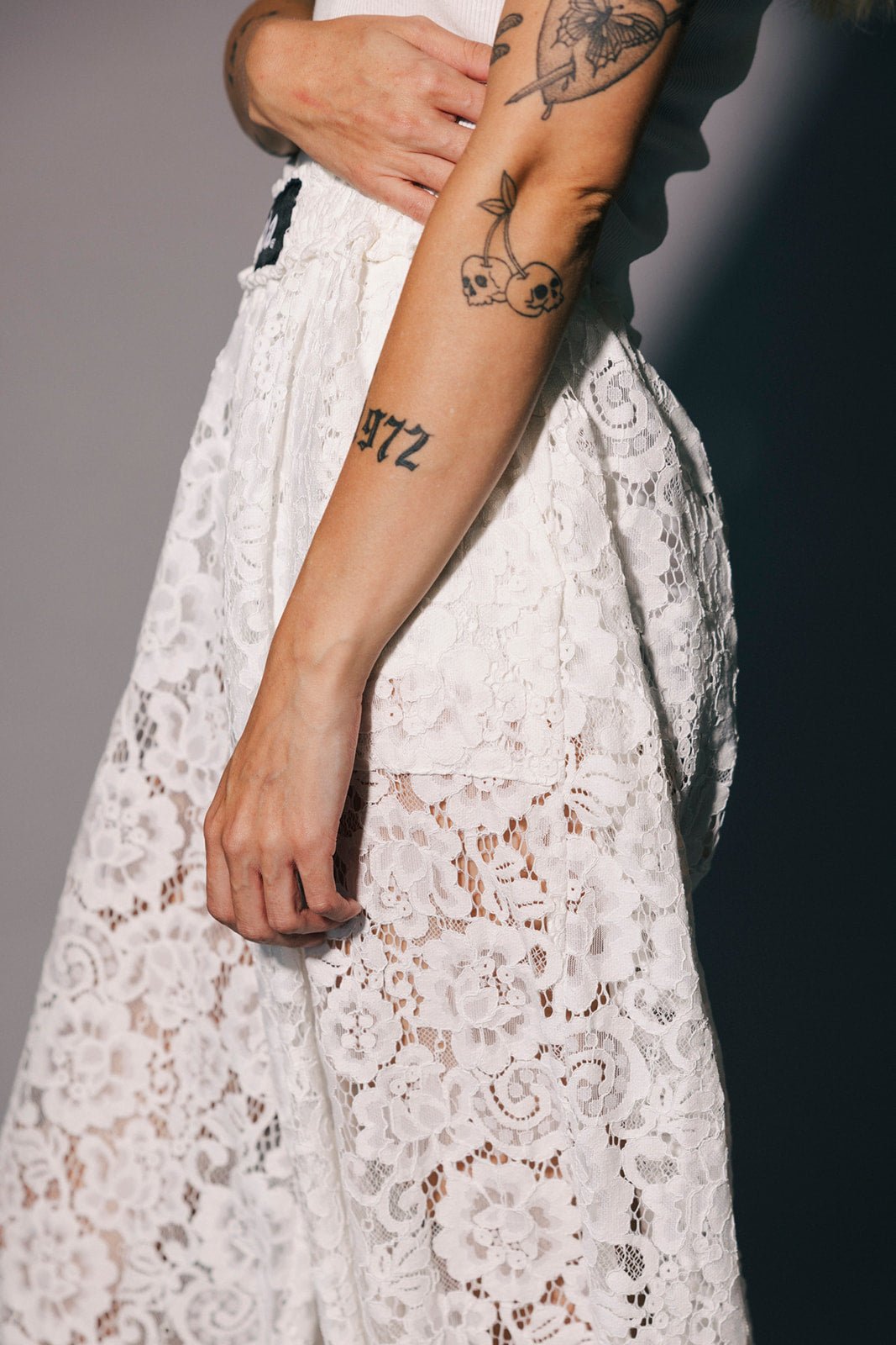 Dancing in the Moonlight Lace Bloomer Pants in White - Dressed in Lala