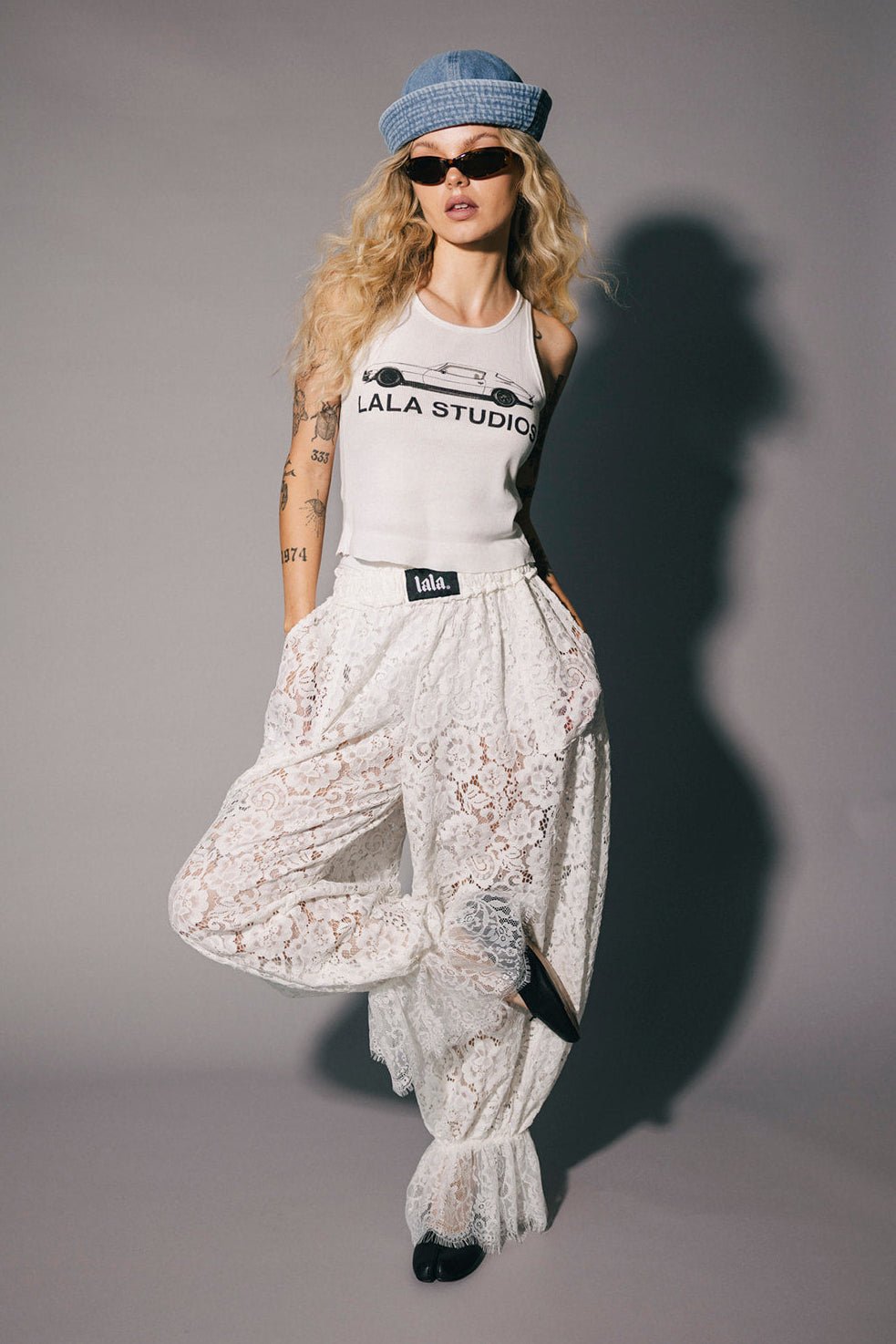 Dancing in the Moonlight Lace Bloomer Pants in White - Dressed in Lala
