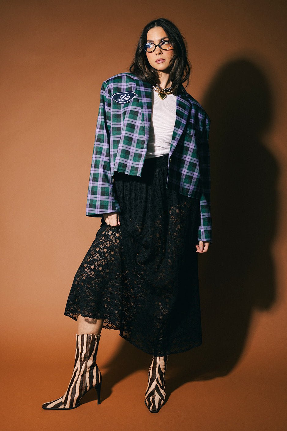 Dear Diary Cropped Boxy Blazer - Dressed in Lala