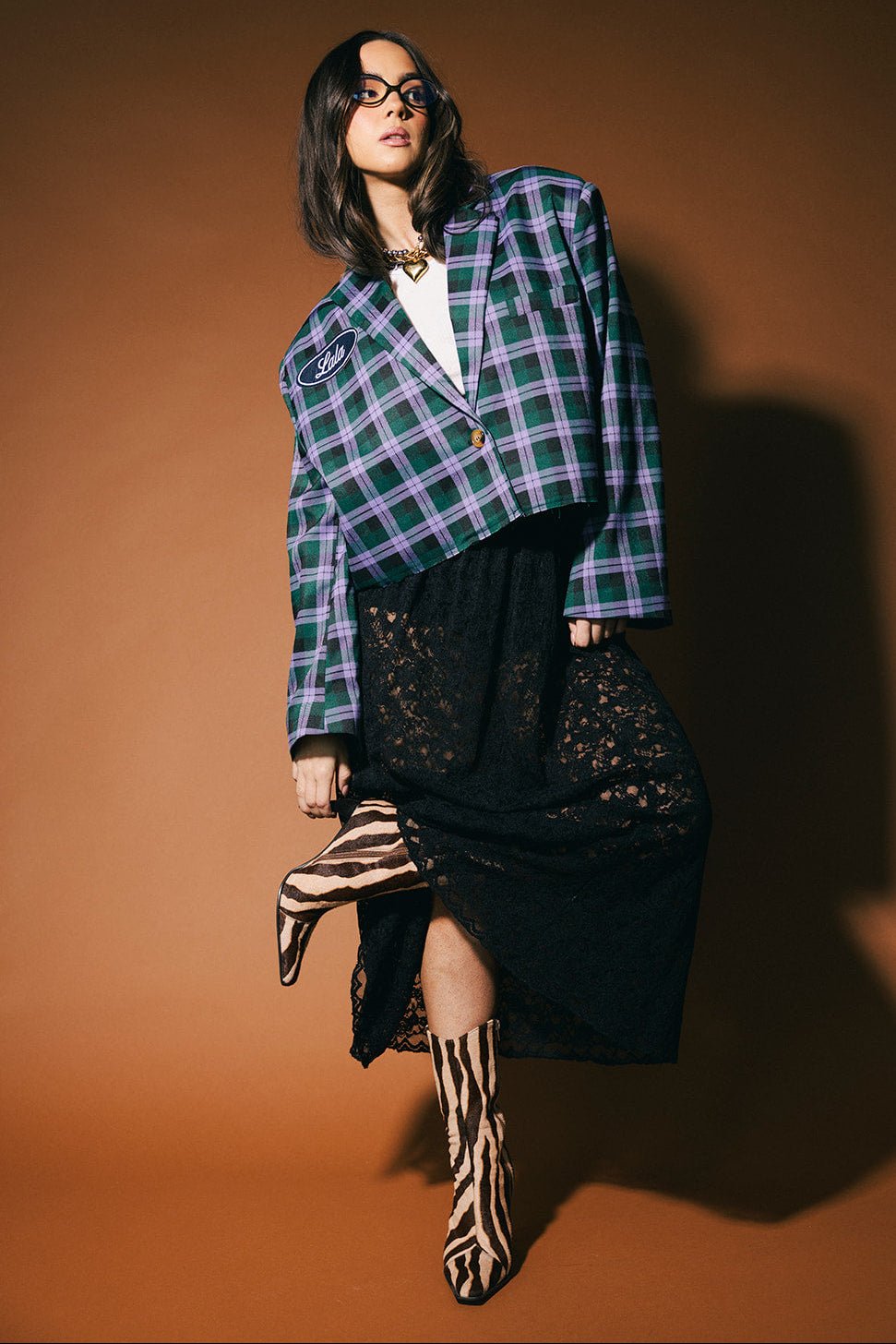 Dear Diary Cropped Boxy Blazer - Dressed in Lala