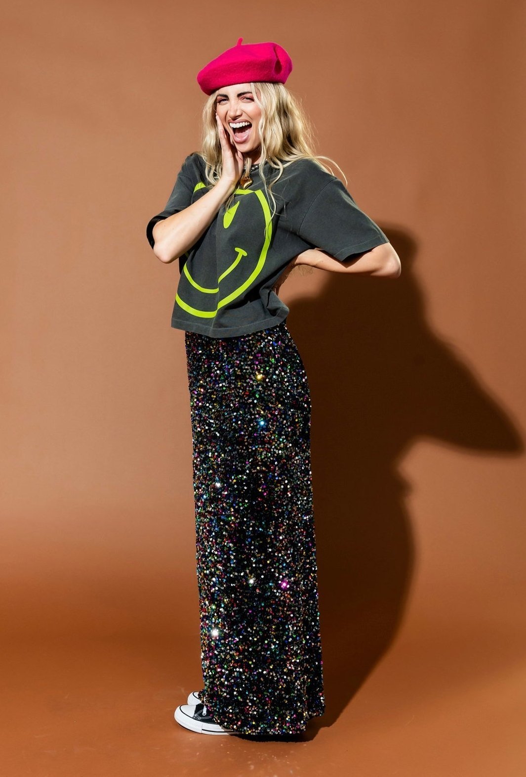 Disco Drama Rainbow Sequin Maxi Skirt - Dressed in Lala