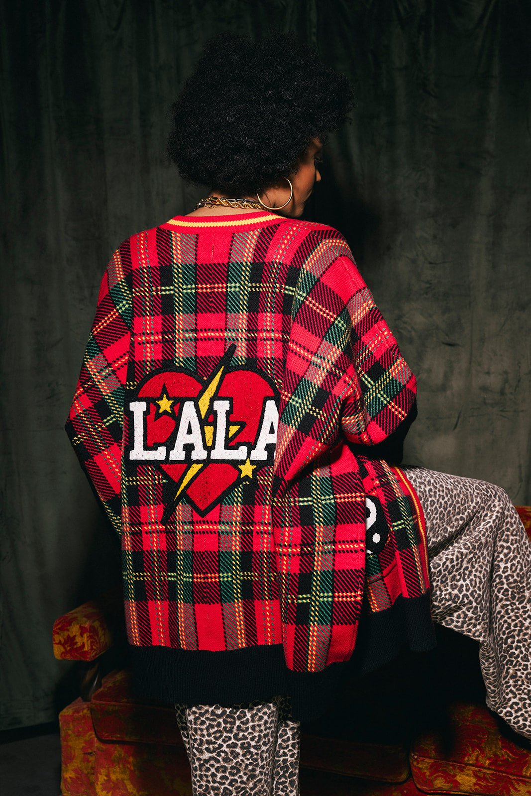 Do It Madly Patched Oversized Plaid Cardigan – Dressed in Lala