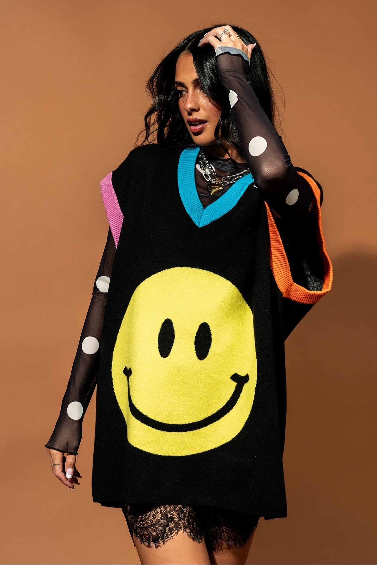 Do What You Want Oversized Sweater Vest - Dressed in Lala