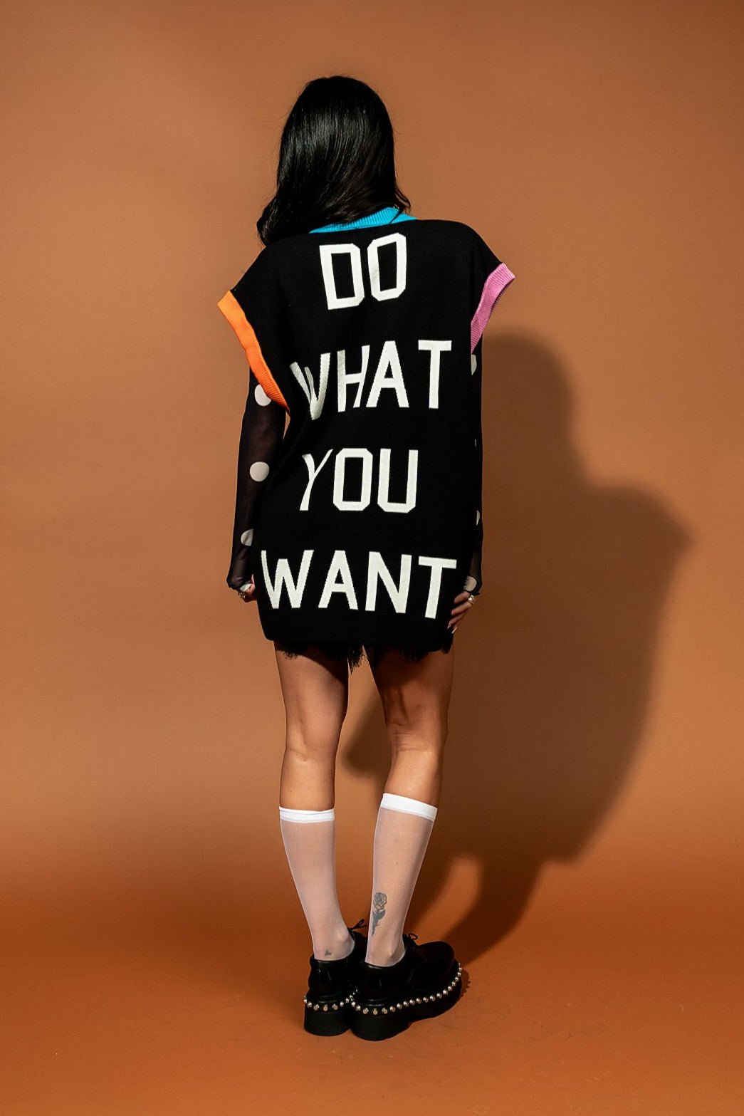Do What You Want Oversized Sweater Vest - Dressed in Lala