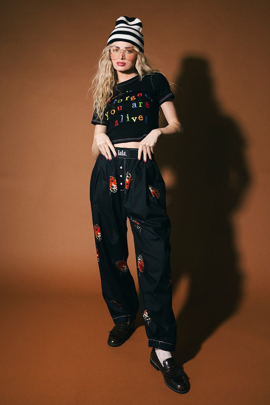 Don't Forget You're Alive Ribbed Baby Tee - Dressed in Lala