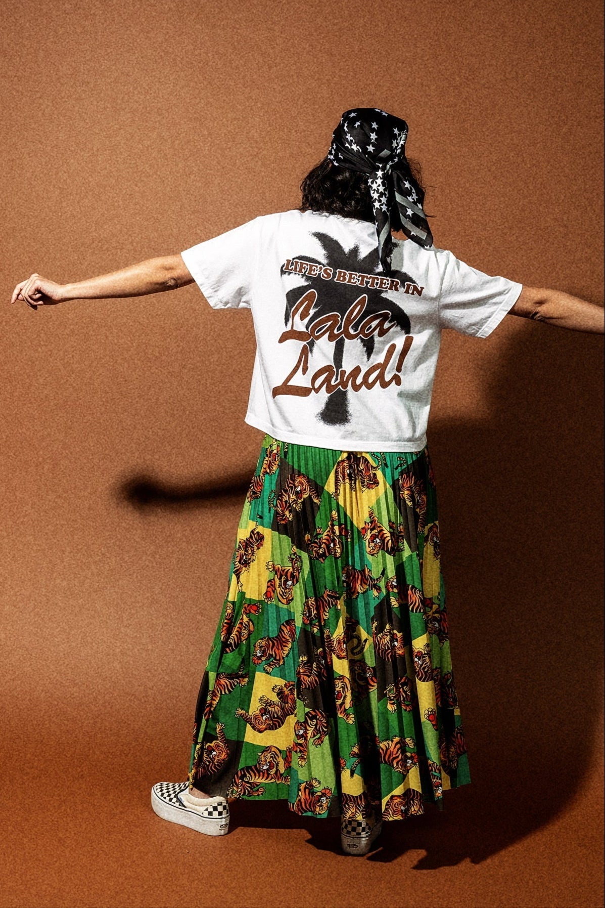 Don't Let Them Tame You Harlequin Pleated Midi Skirt - Dressed in Lala