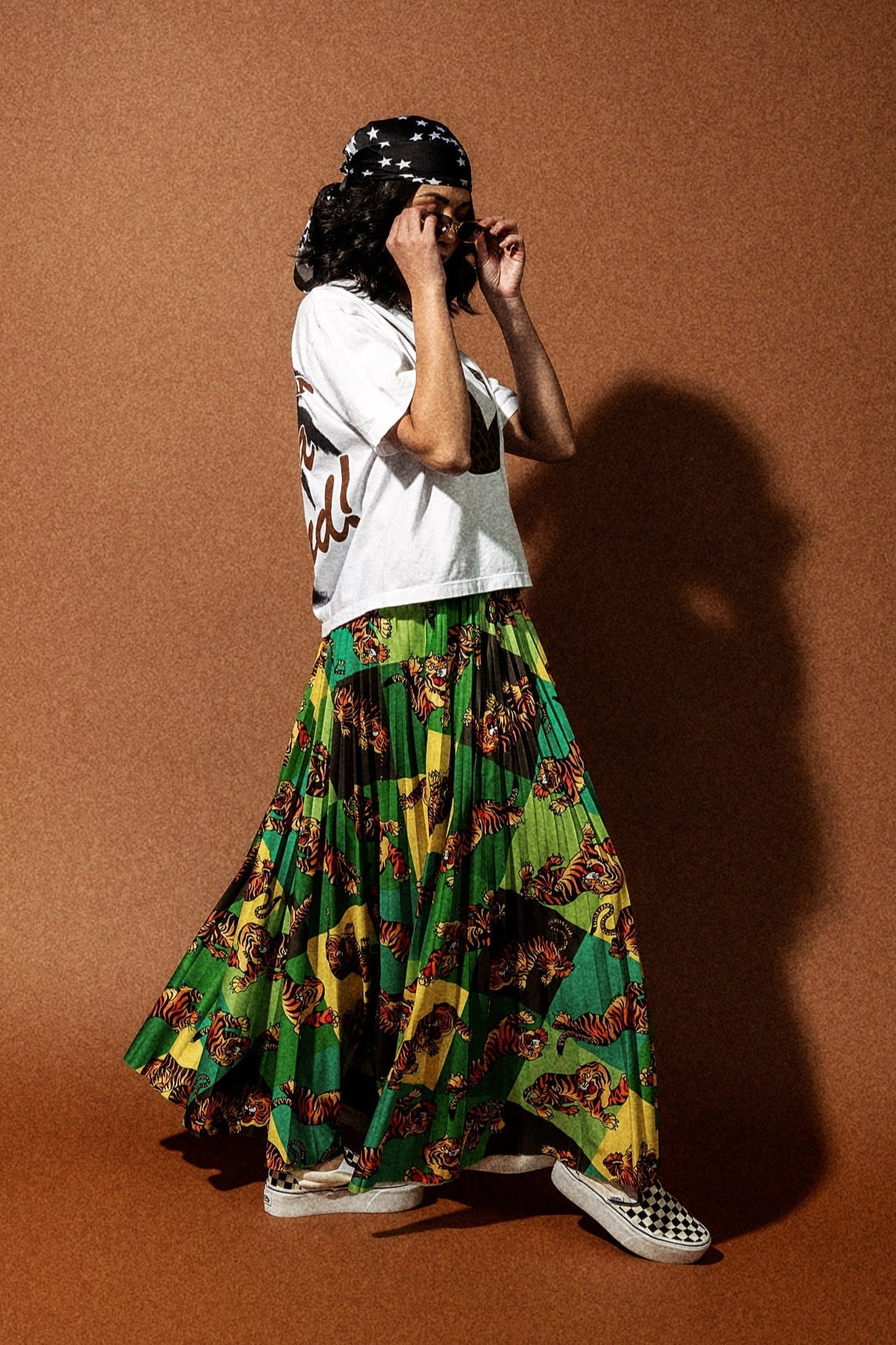 Don't Let Them Tame You Harlequin Pleated Midi Skirt - Dressed in Lala