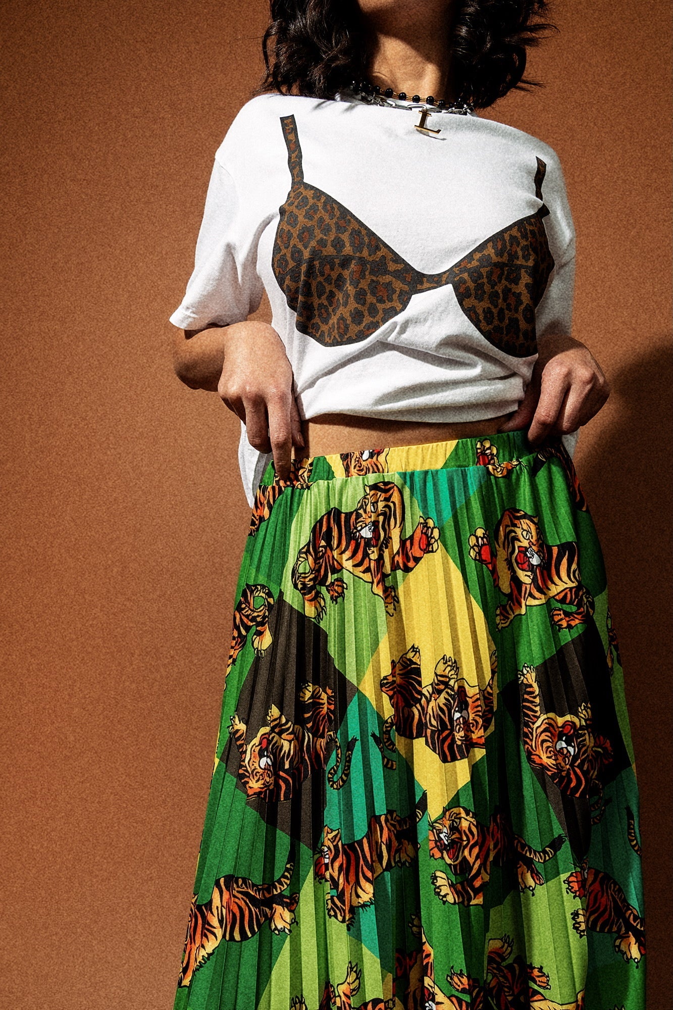 Don't Let Them Tame You Harlequin Pleated Midi Skirt - Dressed in Lala