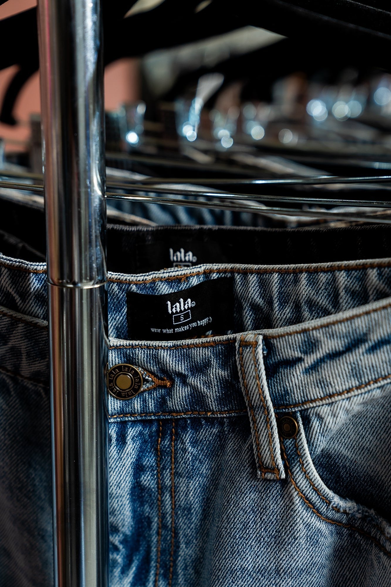 Effortlessly Cool Wide Leg Denim in Vintage Blue - Dressed in Lala