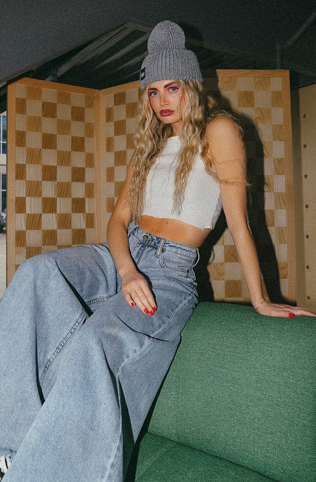 Effortlessly Cool Wide Leg Denim in Vintage Blue - Dressed in Lala