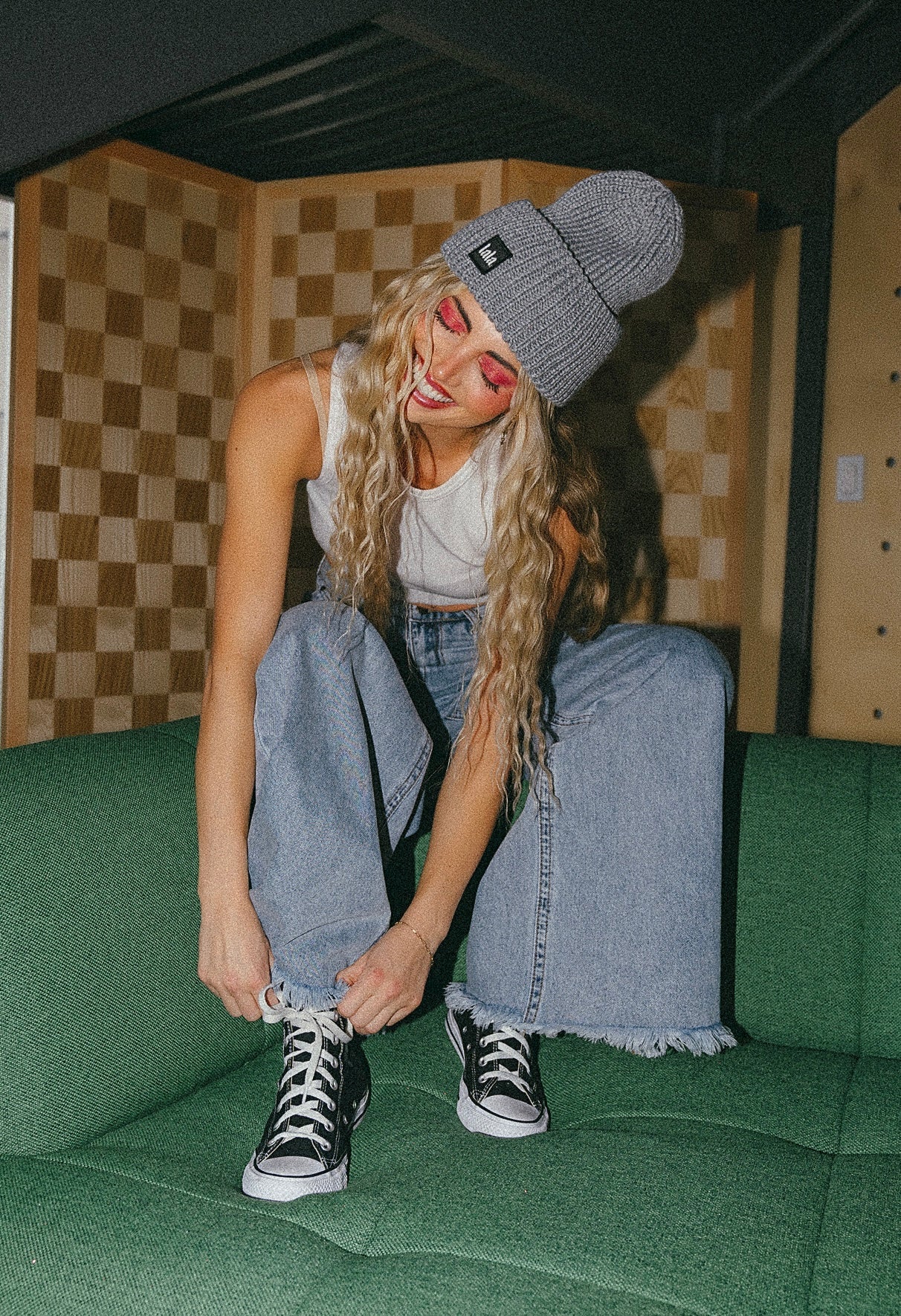 Effortlessly Cool Wide Leg Denim in Vintage Blue - Dressed in Lala