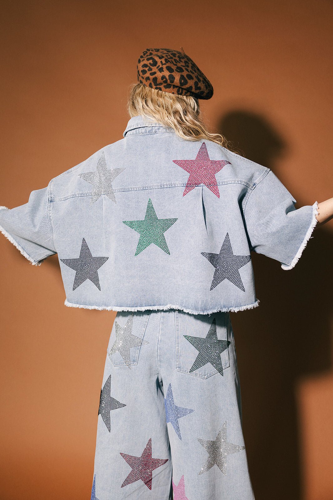 Electric Lover Oversized Denim Shirt Jacket - Dressed in Lala