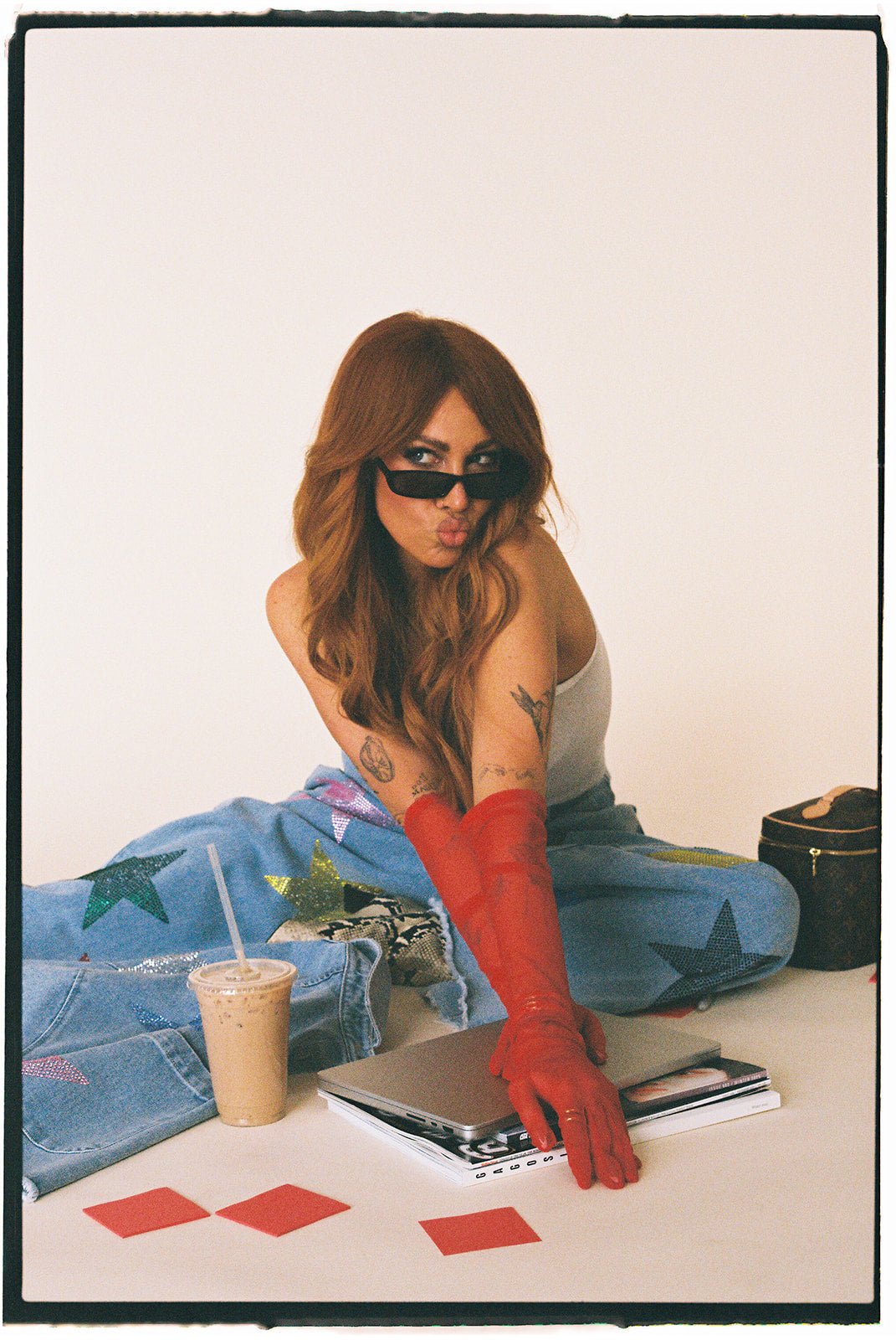 Electric Lover Wide Leg Denim Trousers - Dressed in Lala