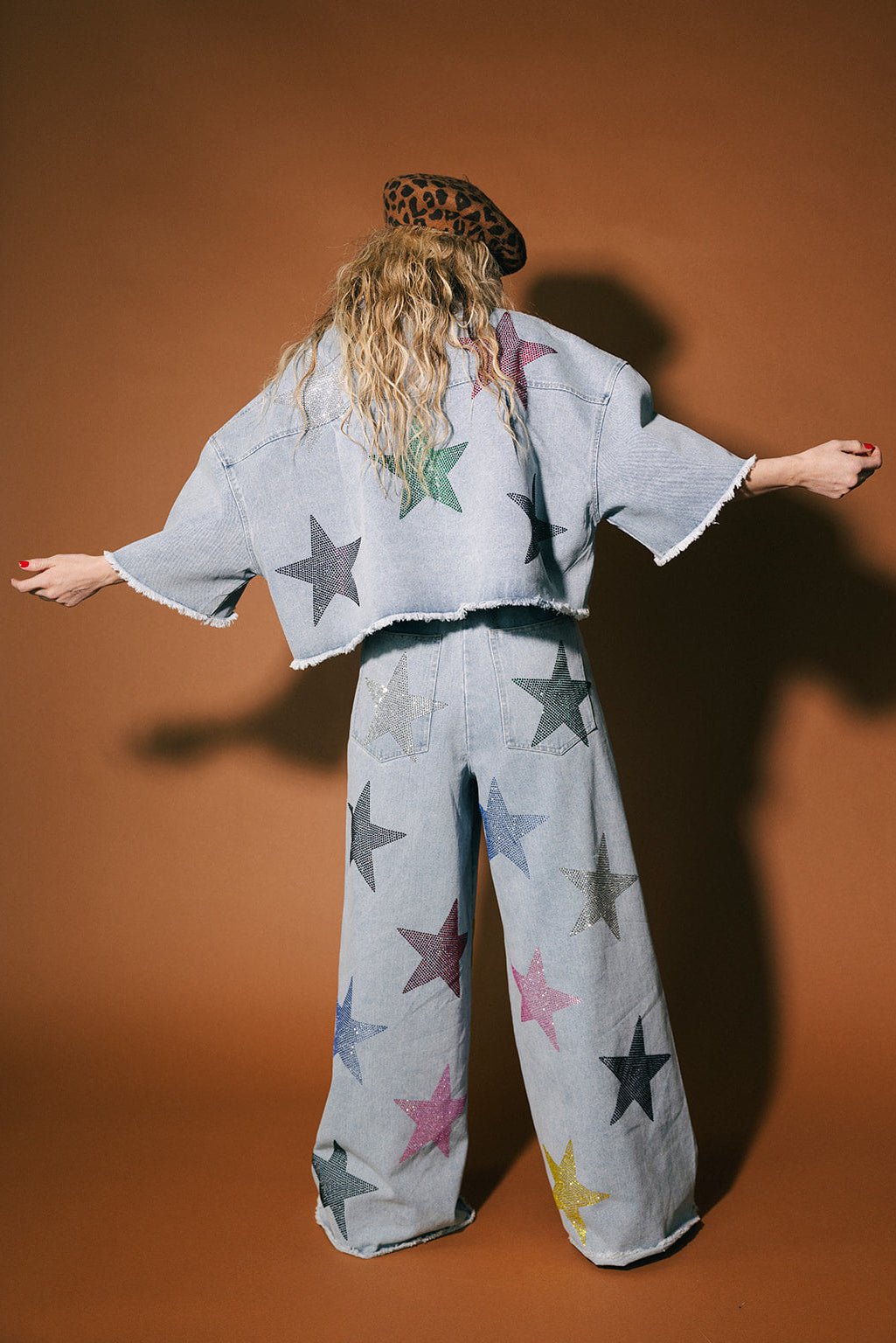 Electric Lover Wide Leg Denim Trousers - Dressed in Lala