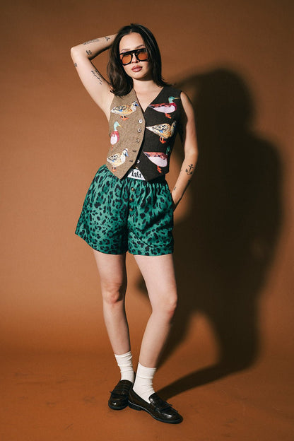 Emerald City Leopard Boxer Shorts - Dressed in Lala