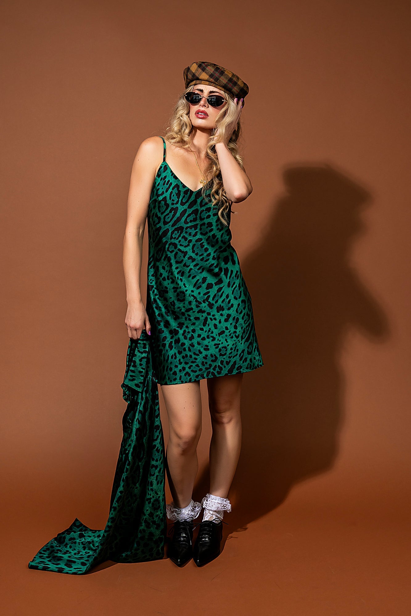 Emerald City Satin Dress + Duster Set - Dressed in Lala